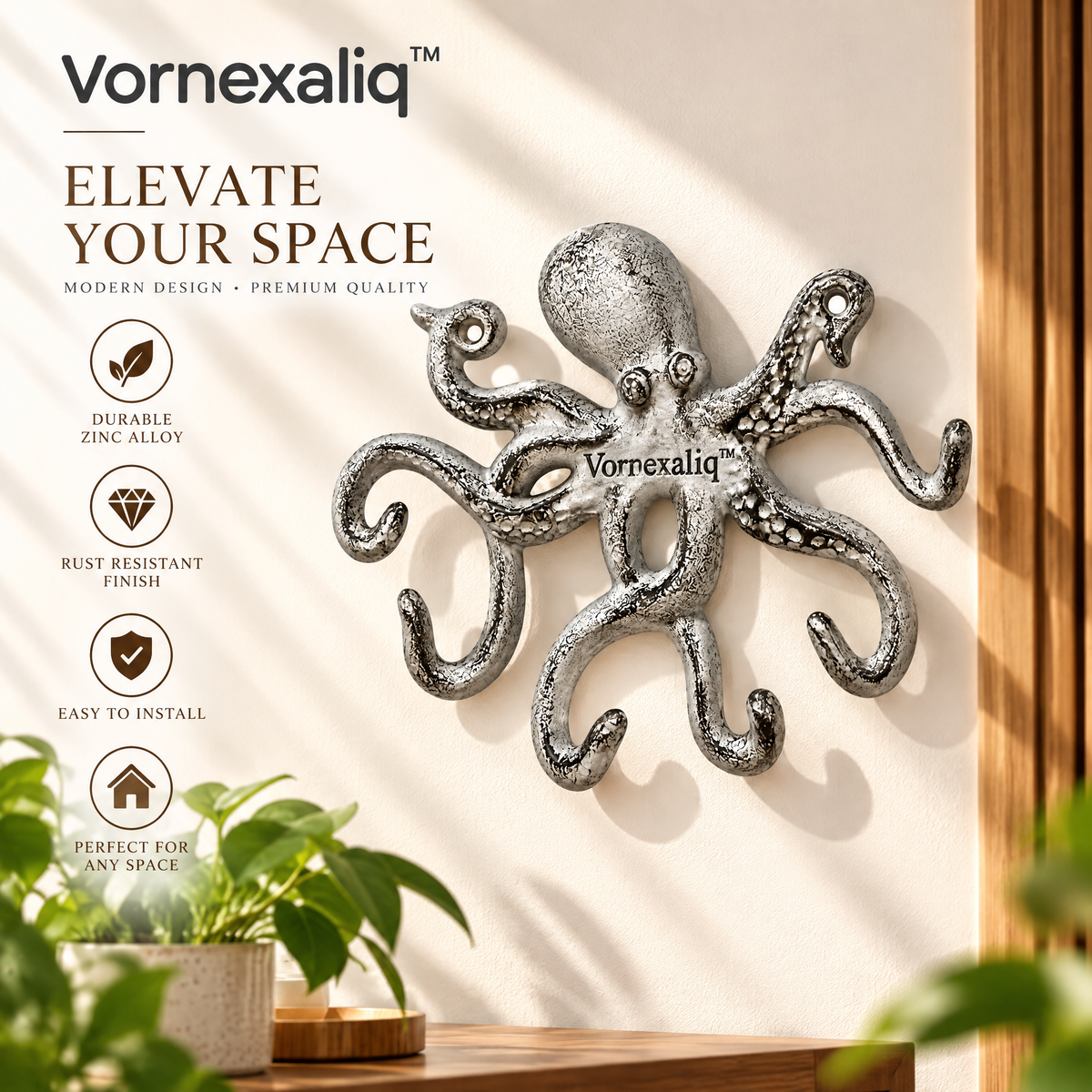 Vornexaliq™ Modern Sculptural Decorative Accent – Abstract Artistic Home Object for Contemporary Living Spaces