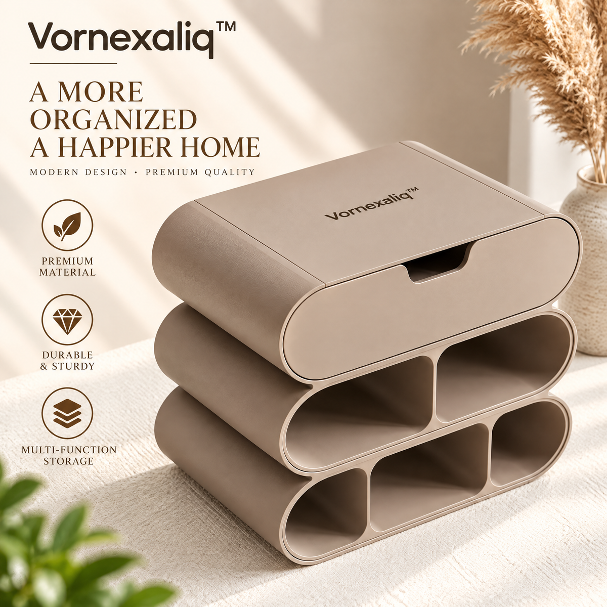 Vornexaliq™ Contemporary Sculptural Decor Object – Modern Artistic Home Accent for Elegant Interior Spaces